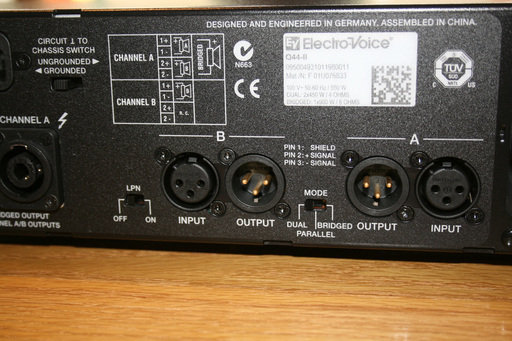 エレクトロボイス パワーアンプ Q44Ⅱ【美品】