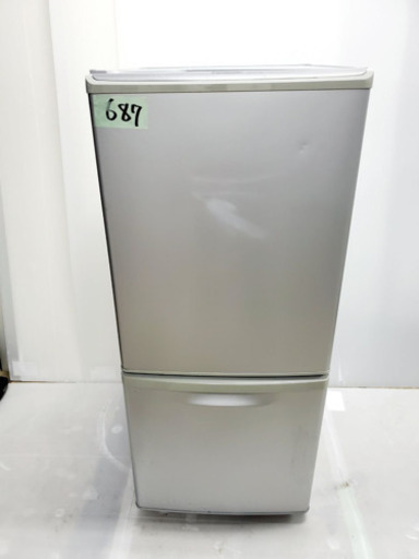 687番 Panasonic✨ノンフロン冷凍冷蔵庫❄️NR-B141W-S‼️