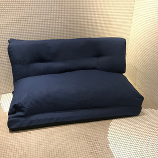 折り畳みソファーベッド　ブルー
