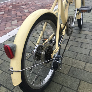折りたたみ20インチ 6段変速 レモンイエロー