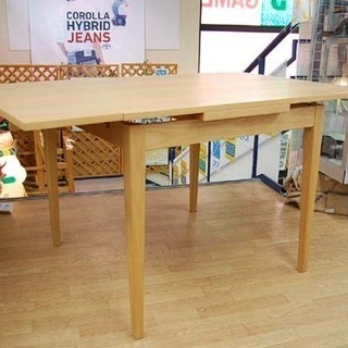 MUJI 無印良品 エクステンションテーブル タモ材 ダイニング MUJI 無印良品 エクステンションテーブル タモ材 ダイニング