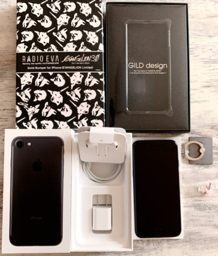iPhone7 128GB SIMフリー GILD designバンパー付き