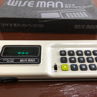 【珍品】コクヨ 電子ソロバン WISEMAN KC-30A 動作...