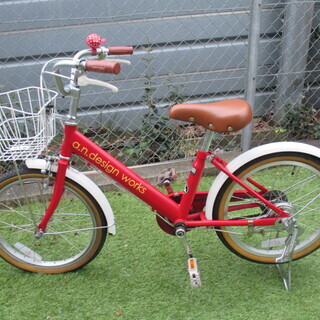 子供用　自転車　赤 18インチ (引き取り専用)