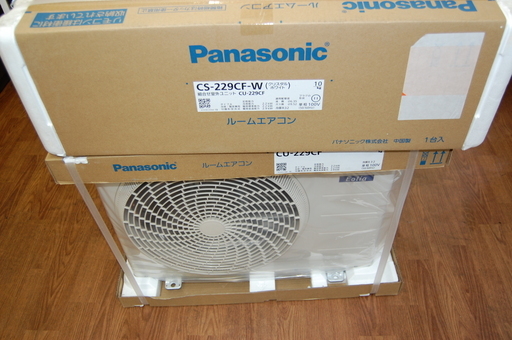 Eoliaエオリア ルームエアコン 未使用 Panasonic パナソニック CS-229CF　CU-229CF 6畳用