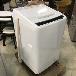 2019年製！正面キズあり激安！日立 全自動電気洗濯機 BW-V80E ビート 