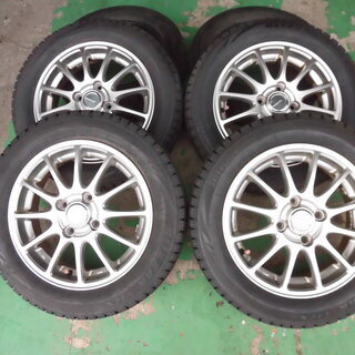 発送OKイボ付ホイール付★155/65R14★ブリジストン VRX４本　#983