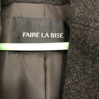 FAIRE LA BISE 女性 ロングコート 黒