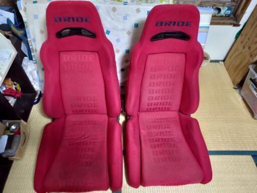 決まりました！BRIDE 旧BRIX セミバケットシート 赤 レッド 2脚セット