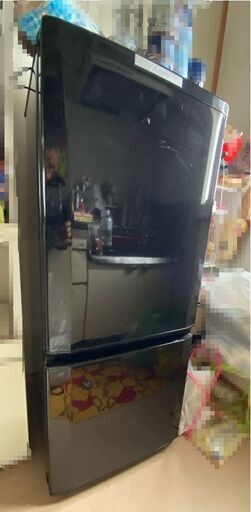三菱ノンフロン冷凍冷蔵庫　MR-P15Y　2ドア　146L　2014年製　中古品