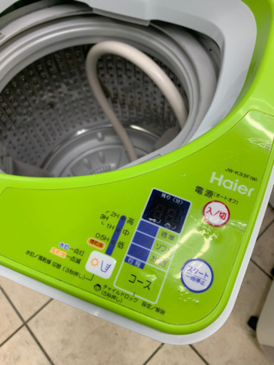 【値下げしました】ハイアール JW-K33F 3.3kg 2017年製 洗濯機