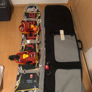 スノーボード サバンダー板 ビンディング ソフトハードケースセット