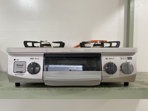 ガステーブル リンナイ Rinnai ベージュ 2019年製 LP／プロパンガス用 中古品