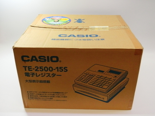 通電確認のみ カシオ CASIO 電子レジスター TE-2500 ホワイト [1-4] No.3405