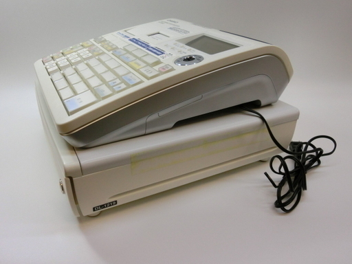 通電確認のみ カシオ CASIO 電子レジスター TE-2500 ホワイト [1-4] No.3405 通電確認のみ カシオ CASIO 電子レジスター TE-2500 ホワイト [1-4] No