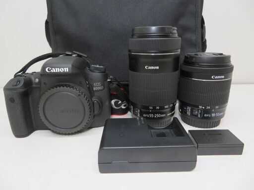 Canon キヤノン EOS 8000D 18-55mm 55-250mm ダブルズームキット 一眼