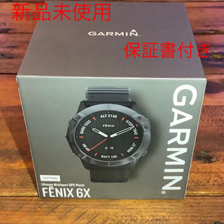 新品日本正規品⭐︎Garmin fenix 6X Sapphire Black DLC - その他