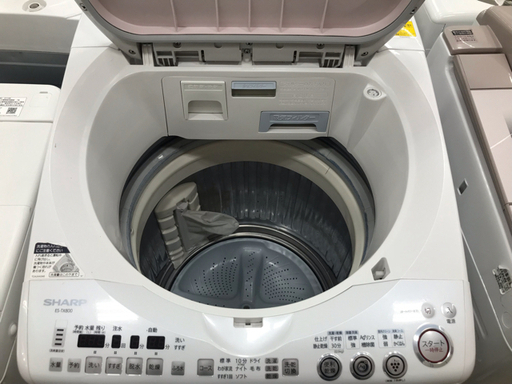 6ヶ月間の保証付　SHARP（シャープ）縦型洗濯乾燥機　ES-TX800