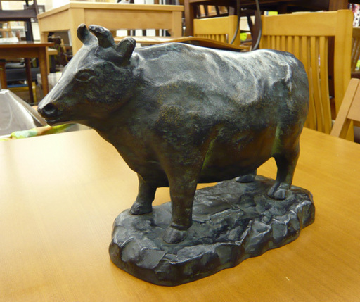 牛(部位表示)置物 金属 飾り 什器 焼肉 肉屋 ウシ うし置物 西岡店