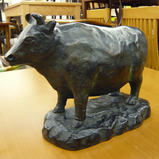 牛(部位表示)置物 金属 飾り 什器 焼肉 肉屋 ウシ うし置物　西岡店 牛(部位表示)置物 金属 飾り 什器 焼肉 肉屋 ウシ うし置物 西岡店