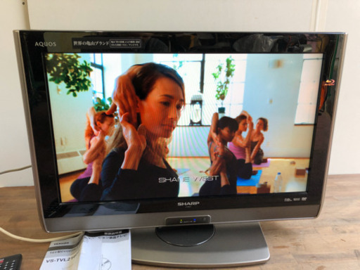 シャープ、液晶テレビ、 ●26インチ、ブルーレイ付、DVD テスト済、2011
