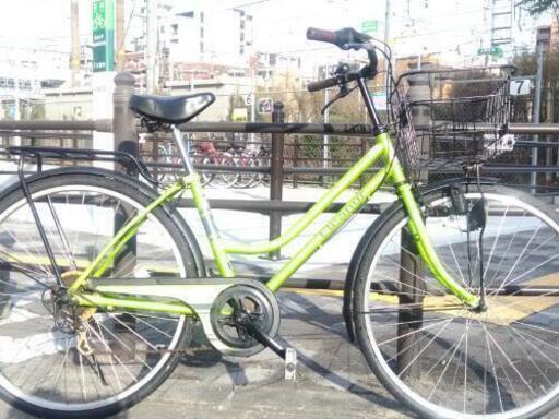 ♪ジモティー特価♪パイプキャリア付き２６型シティサイクル　中古　新大阪　サイクルキッズ