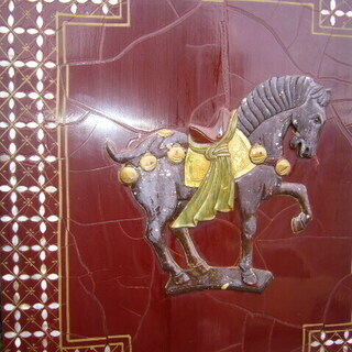 玉製彫刻屏風４連豪華品