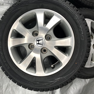 スタッドレスタイヤ ホンダ純正１３インチアルミ 4穴 ＰＣＤ100 13×4Ｊ ...
