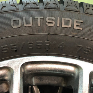 使用1ヶ月！軽自動車用アルミホイール付スタットレスタイヤ（155 65 R14）