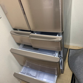 配送無料 2015年式 シャープ 440L 冷蔵庫 SJ-XF44A-T