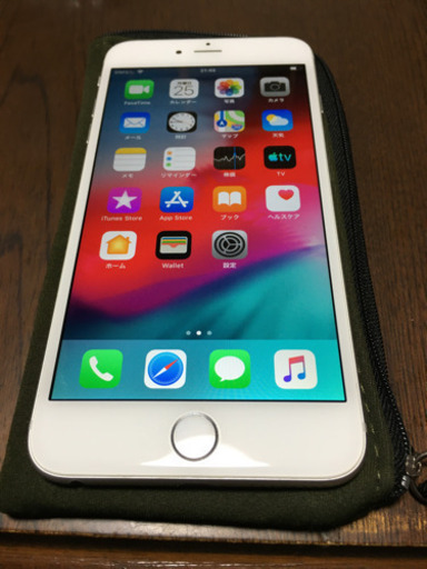 iPhone 6plus au 16GB シルバー 美品 iFaceカバー付