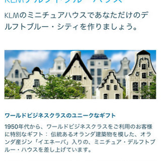 コレクター必見！KLMオランダ航空ビジネスクラスギフト
