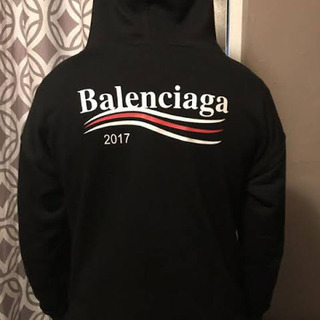 BALENCIAGA 100周年 ロゴキャンペーンパーカー