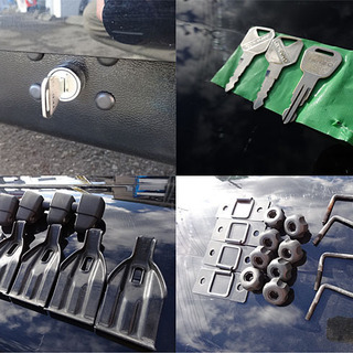 ☆INNO/TENZO☆ルーフボックス ルーフバー/取付金具付き 鍵/スペア有り