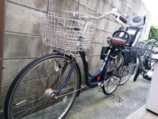 子供乗せ自転車26インチ　3段変速　チャイルドシート付き