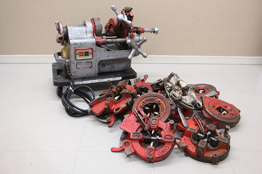 北海道北見発 REX レッキス パイプマシン N40AⅢ ねじ切り機 付属品多数（11MD3434YGGnwx)