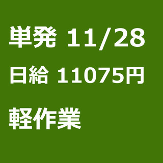 【急募】 11月28日/単発/日払い/浦安市:【急募・面接不要】...