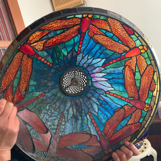 ティファニースタイル ドラゴンフライ ステンドグラスランプ