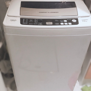 洗濯機2012年製 AQUA 7キロ　2010年製HITACHI冷蔵庫