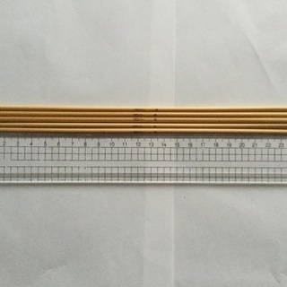 クロバー棒針◆6号  5本セット  25センチ、used美品