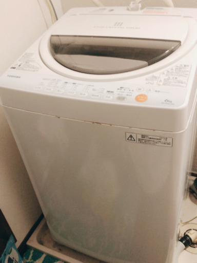 TOSHIBA 東芝 全自動洗濯機 6kg AW-60GL 2013年製