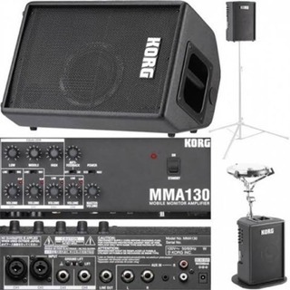 美品】KORG MMA130 モバイル・モニターアンプ - 楽器