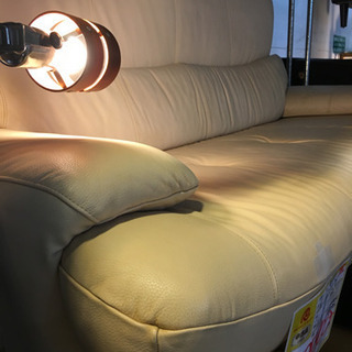 2/15 値下げ! Karimoku カリモク 本革 2Pソファ ZEシリーズ ベージュ