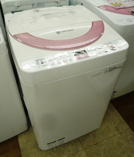 【引取限定】洗濯機　シャープ　ES-GE60N-F　2014年製　中古品 【ハンズクラフト八幡西店】