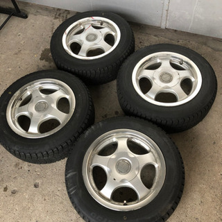 175/65r14 ブリヂストン スタッドレス アルミ付 6JJ...