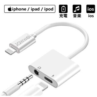 iPhone 急速充電変換ケーブル 2in1 音楽再生 A1