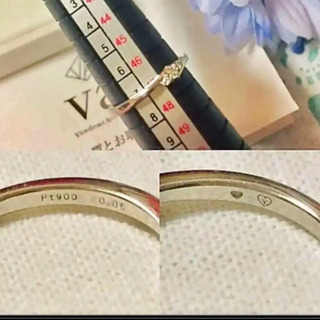 （美品）Vendome Aoyama  プラチナ ダイヤモンド リング♡7号