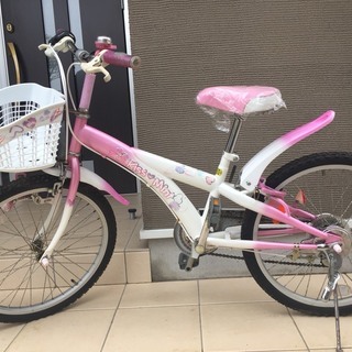 【6段変速】子供用自転車ピンク22インチ【近隣配送可】