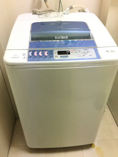 宇都宮市☆動作品☆HITACHI 日立 BEATWASH 全自動電気洗濯機 BW-8JV 8kg