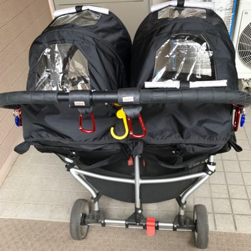 双子 ベビーカー ベビージョガー ベビーカー ダブル 2人 双子 軽量 コンパクト リクライニング 各15kg